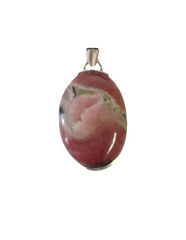 Photo de Pendentif cabochon en rhodochrosite - Encens.fr - Boutique ésotérique en ligne - vente de Pendentif cabochon en rhodoch