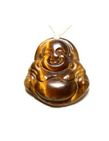 Photo de Pendentif Bouddha oeil de tigre - Encens.fr - Boutique ésotérique en ligne - vente de Pendentif Bouddha oeil de tigre