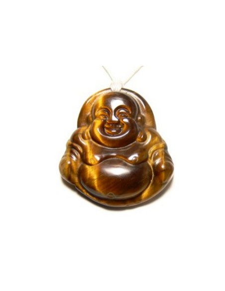Photo de Pendentif Bouddha oeil de tigre - Encens.fr - Boutique ésotérique en ligne - vente de Pendentif Bouddha oeil de tigre