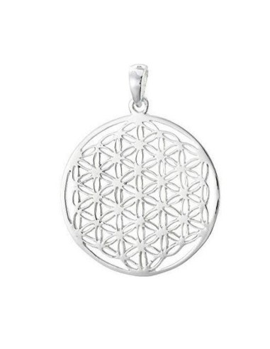 Photo de Pendentif Fleur de vie Argent 30 mm - Encens.fr - Boutique ésotérique en ligne - vente de Pendentif Fleur de vie Argent