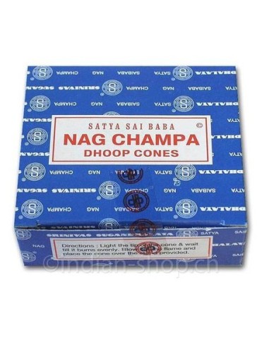 Photo de Encens Satya Nag champa en cône - Encens.fr - Boutique ésotérique en ligne - vente de Encens Satya Nag champa en cône