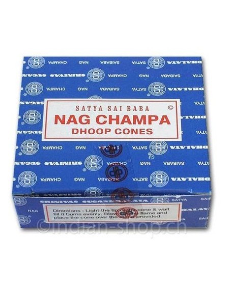 Photo de Encens Satya Nag champa en cône - Encens.fr - Boutique ésotérique en ligne - vente de Encens Satya Nag champa en cône