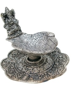 Photo de Brûle encens Ganesh métal argenté - Encens.fr - Boutique ésotérique en ligne - vente de Brûle encens Ganesh métal argen