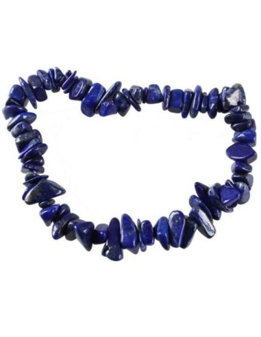 Photo de Bracelet chips lapis lazuli - Encens.fr - Boutique ésotérique en ligne - vente de Bracelet chips lapis lazuli
