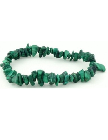 Photo de Bracelet chips malachite - Encens.fr - Boutique ésotérique en ligne - vente de Bracelet chips malachite