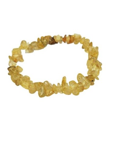 Photo de Bracelet chips citrine - Encens.fr - Boutique ésotérique en ligne - vente de Bracelet chips citrine