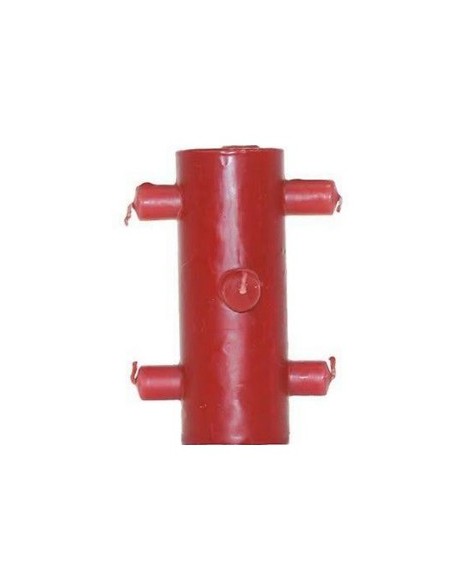 Photo de Bougie des 7 mèches rouge - Encens.fr - Boutique ésotérique en ligne - vente de Bougie des 7 mèches rouge