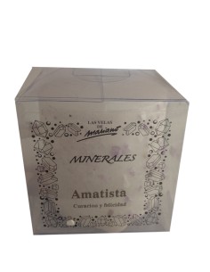 Photo de Bougie minérale à l'améthyste - Encens.fr - Boutique ésotérique en ligne - vente de Bougie minérale à l'améthyste
