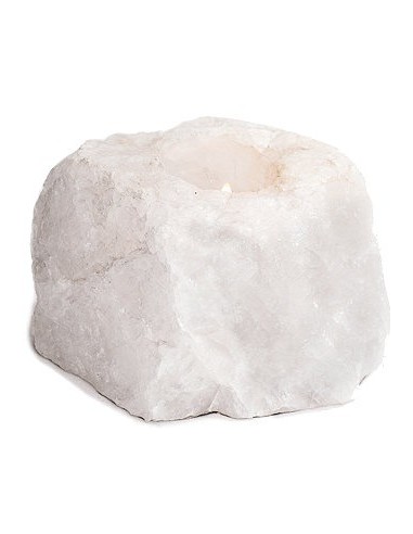 Photo de bougeoir en cristal de roche - Encens.fr - Boutique ésotérique en ligne - vente de bougeoir en cristal de roche