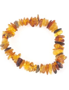 Photo de Bracelet chips d'ambre adulte - Encens.fr - Boutique ésotérique en ligne - vente de Bracelet chips d'ambre adulte