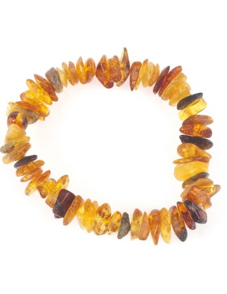 Photo de Bracelet chips d'ambre adulte - Encens.fr - Boutique ésotérique en ligne - vente de Bracelet chips d'ambre adulte