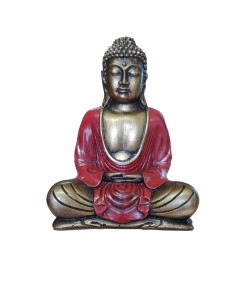 Photo de Statue Bouddha thaïlandais rouge 22 cm - Encens.fr - Boutique ésotérique en ligne - vente de Statue Bouddha thaïlandais
