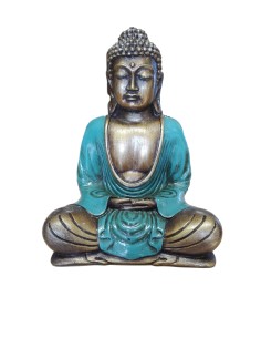 Photo de Statue Bouddha thaïlandais vert 22 cm - Encens.fr - Boutique ésotérique en ligne - vente de Statue Bouddha thaïlandais 