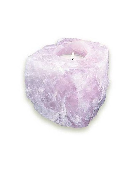 Photo de bougeoir en  quartz rose - Encens.fr - Boutique ésotérique en ligne - vente de bougeoir en  quartz rose
