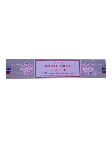 Photo de Encens Satya White sage - Encens.fr - Boutique ésotérique en ligne - vente de Encens Satya White sage