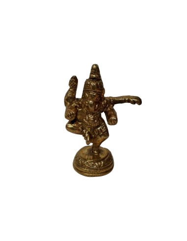 Photo de Statuette Ganesh doré en laiton - Encens.fr - Boutique ésotérique en ligne - vente de Statuette Ganesh doré en laiton