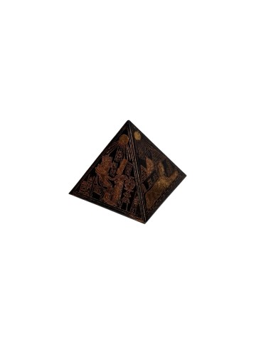 Photo de Pyramide égyptienne noir et doré 5 cm - Encens.fr - Boutique ésotérique en ligne - vente de Pyramide égyptienne noir et