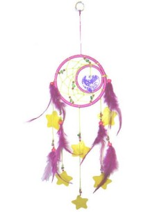 Photo de Attrape-rêves heart & star rose - Encens.fr - Boutique ésotérique en ligne - vente de Attrape-rêves heart & star rose