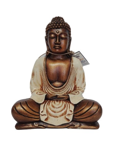 Photo de Statue Bouddha thaïlandais creme 22 cm - Encens.fr - Boutique ésotérique en ligne - vente de Statue Bouddha thaïlandais
