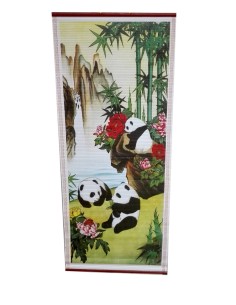 Tenture murale asiatique panda