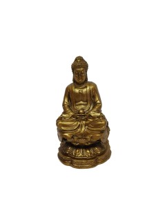 Statuette Bouddha doré en résine
