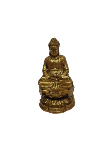 Photo de Statuette Bouddha doré en résine - Encens.fr - Boutique ésotérique en ligne - vente de Statuette Bouddha doré en résine