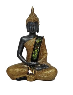 Statuette noir et doré Bouddha Thaïlandais