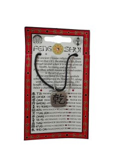 Pendentif feng shui avec symbole du CH'IEN
