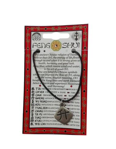 Photo de Pendentif feng shui avec symbole du SHENG - Encens.fr - Boutique ésotérique en ligne - vente de Pendentif feng shui ave