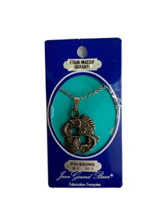 Photo de Pendentif signe zodiac Poisson - Encens.fr - Boutique ésotérique en ligne - vente de Pendentif signe zodiac Poisson