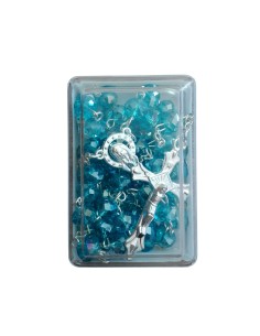 Photo de Chapelet  bleu avec sa boite - Encens.fr - Boutique ésotérique en ligne - vente de Chapelet  bleu avec sa boite