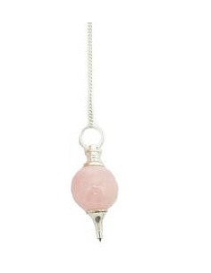 Pendule sphéroton quartz rose 