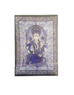 Photo de Tenture indienne bleue Ganesh - Encens.fr - Boutique ésotérique en ligne - vente de Tenture indienne bleue Ganesh