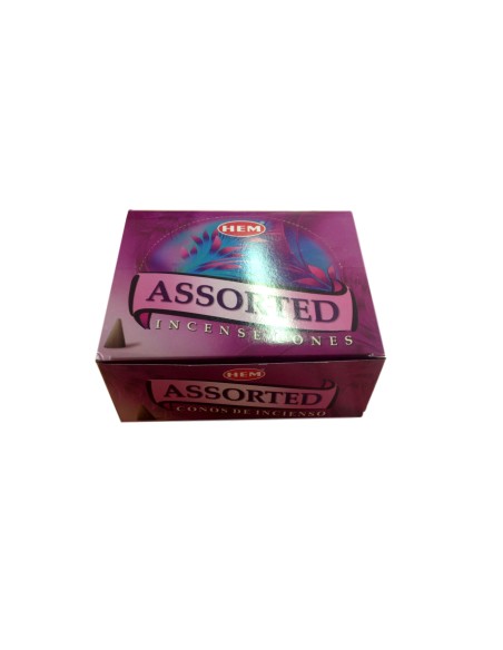 Photo de Encens HEM Assorted en cône - 6 parfums - Encens.fr - Boutique ésotérique en ligne - vente de Encens HEM Assorted en cô