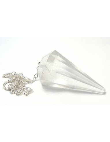 Photo de Pendule cristal faceté - Encens.fr - Boutique ésotérique en ligne - vente de Pendule cristal faceté
