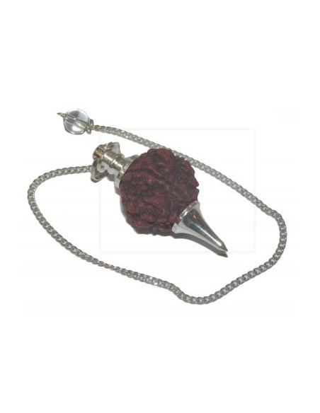 Photo de Pendule Rudraska argenté - Encens.fr - Boutique ésotérique en ligne - vente de Pendule Rudraska argenté