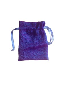 Pochette violet irisé bleu