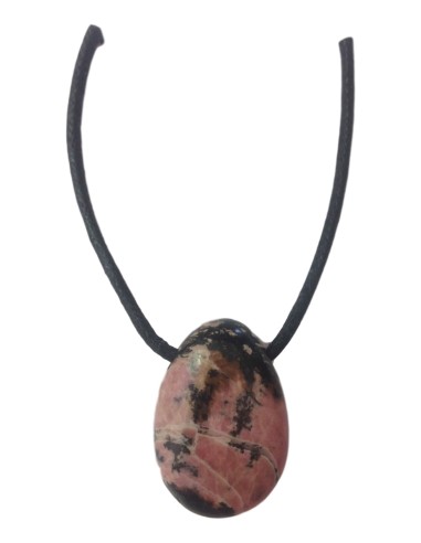 Photo de Pendentif percé en rhodonite - Encens.fr - Boutique ésotérique en ligne - vente de Pendentif percé en rhodonite