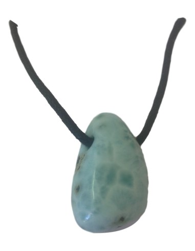 Photo de Pendentif percé en larimar - Encens.fr - Boutique ésotérique en ligne - vente de Pendentif percé en larimar