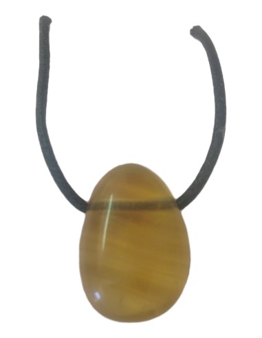 Photo de Pendentif percé en fluorite jaune - Encens.fr - Boutique ésotérique en ligne - vente de Pendentif percé en fluorite jau