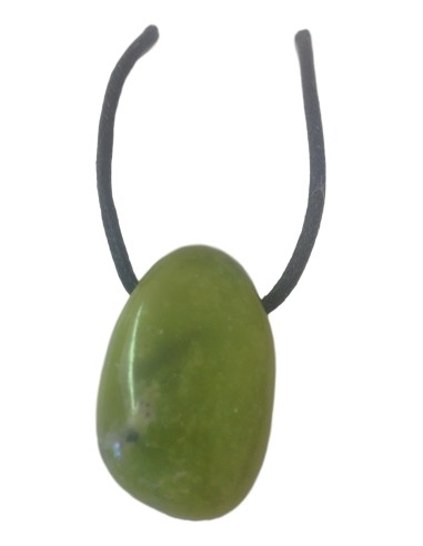 Photo de Pendentif percé en chrysoprase - Encens.fr - Boutique ésotérique en ligne - vente de Pendentif percé en chrysoprase