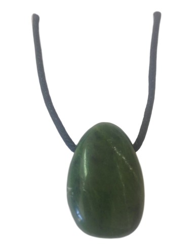 Photo de Pendentif percé en jade nephrite - Encens.fr - Boutique ésotérique en ligne - vente de Pendentif percé en jade nephrite