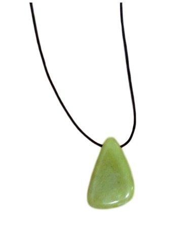 Photo de Pendentif triface percé en Aventurine - Encens.fr - Boutique ésotérique en ligne - vente de Pendentif triface percé en 