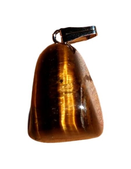 Photo de Pendentif triface bélière en Oeil de tigre - Encens.fr - Boutique ésotérique en ligne - vente de Pendentif triface béli