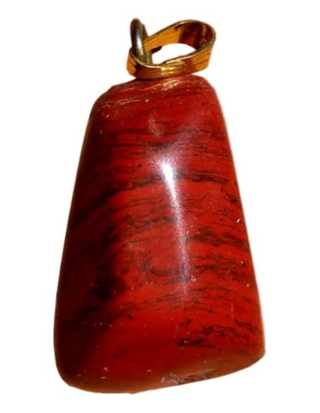 Photo de Pendentif triface bélière en Jaspe - Encens.fr - Boutique ésotérique en ligne - vente de Pendentif triface bélière en J