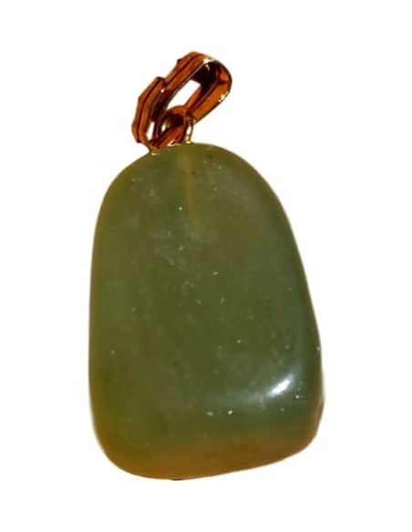 Pendentif triface belière en Jade