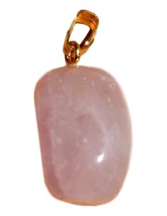 Photo de Pendentif forme libre belière en Quartz rose - Encens.fr - Boutique ésotérique en ligne - vente de Pendentif forme libr