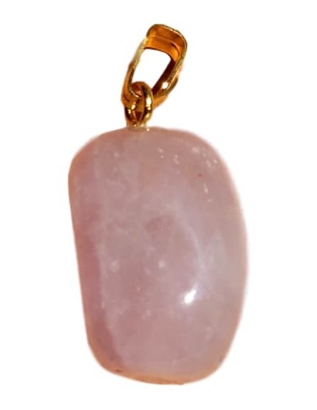 Photo de Pendentif forme libre belière en Quartz rose - Encens.fr - Boutique ésotérique en ligne - vente de Pendentif forme libr