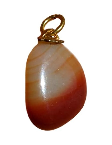 Photo de Pendentif forme libre belière en Cornaline - Encens.fr - Boutique ésotérique en ligne - vente de Pendentif forme libre 