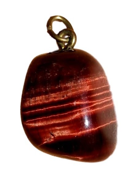 Photo de Pendentif forme libre belière en Oeil de taureau - Encens.fr - Boutique ésotérique en ligne - vente de Pendentif forme 